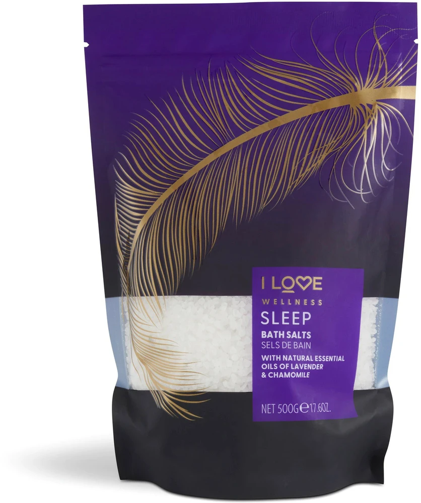 I LOVE WELLNESS SLEEP vonios druska, 500g