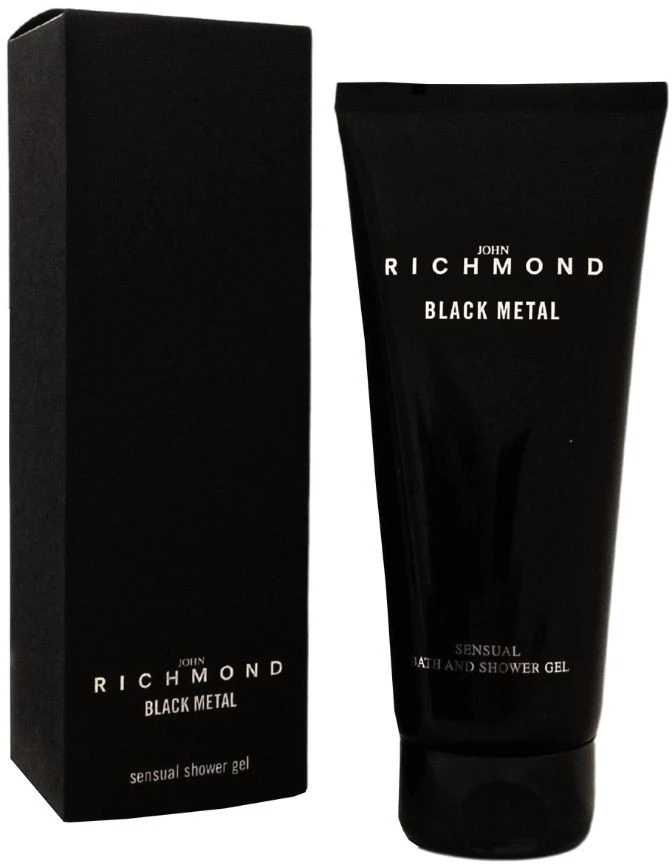 John Richmond Juodas Metal Natural Cleansing Dušo želė, 200 ml