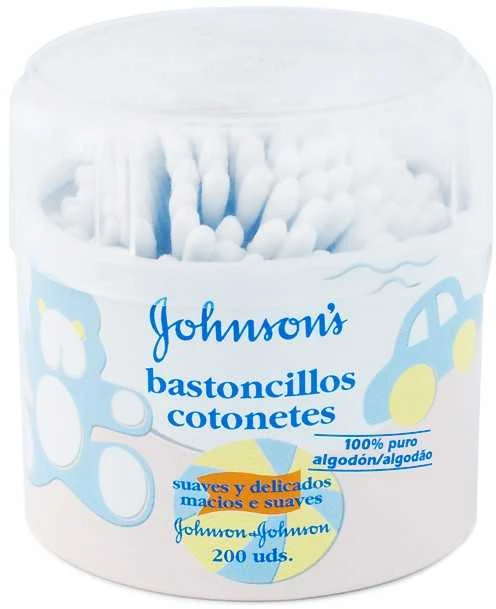 Johnson & Johnson "Johnsons" ausų krapštukų dėžutė 200 vienetų