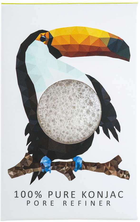 Konjac, Rainforest Toucan, makiažo kempinėlė
