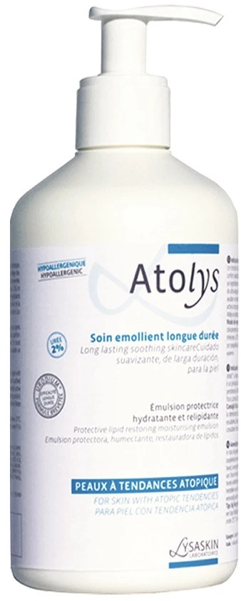 Lab Lysaskin Atolys apsaugo ir drėkina kūno emulsiją kasdieniam naudojimui po dušo, 200 ml