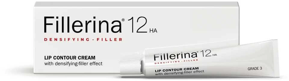 Labo Fillerina 12HA tankinantis užpildas, 3 laipsnio, drėkinantis ir stangrinantis lūpų kontūro kremas, 15 ml