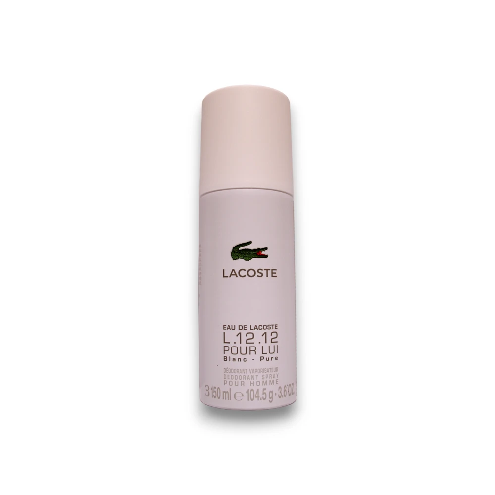 Lacoste Eau de Lacoste L.12.12 Blanc Dezodorantas Purškiklis For Men, 150 ml