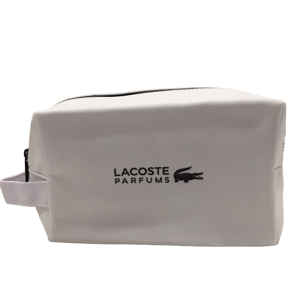 Lacoste, Lacoste, Textile Bag, Toiletry, Baltas, For Men
