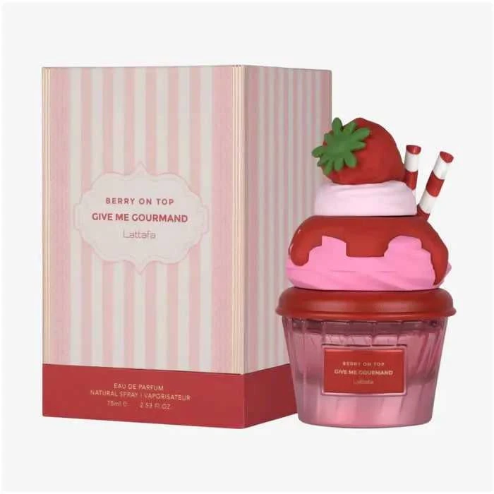 Lattafa Berry On Top Give Me Gourmand EDP parfumuotas vanduo moterims, 75 ml