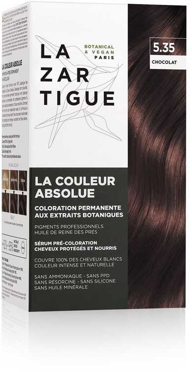 Lazartigue La Couleur Absolue Permanent Hair Dye 5.35 Chocolate, 143 ml