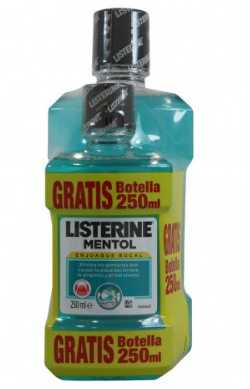 Dantų šepetėlis "Listerine Mentol" burnos skalavimo skystis 500+250ml