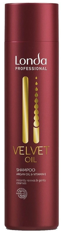 Londa Professional Velvet Oil Argan Oil & Vitamin E plaukų šampūnas atstatančiam plaukams, 250 ml
