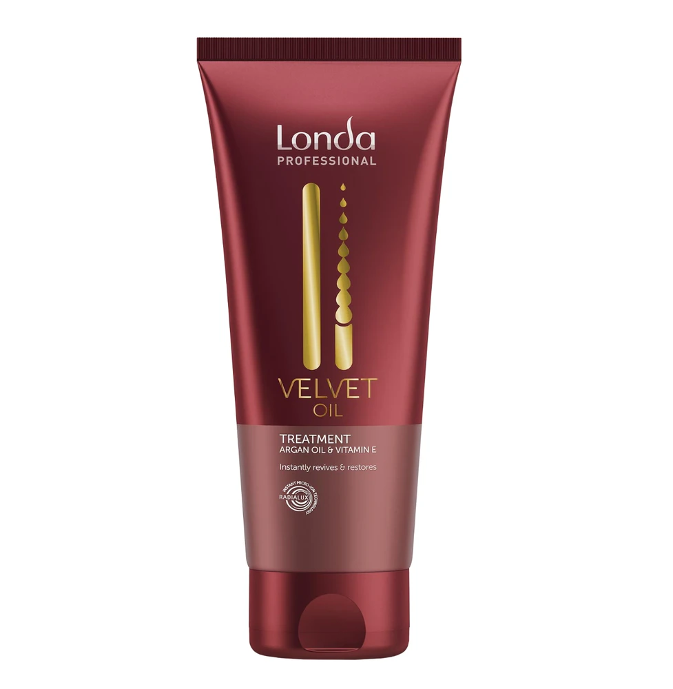 Londa Professional, Velvet Oil, argano aliejus su vitaminu E, plaukų kaukė kreminiam blizgesiui, 200 ml