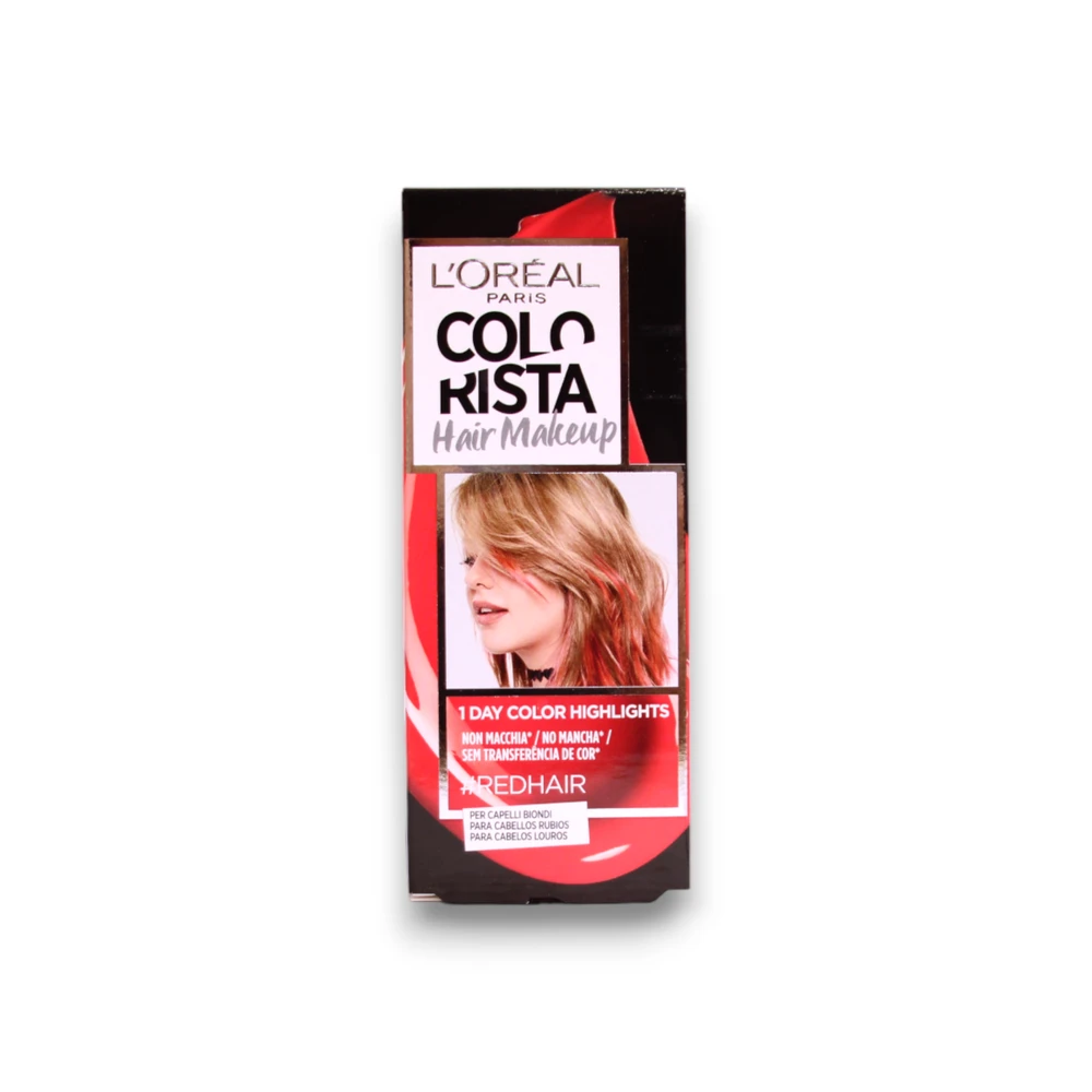 L'Oreal Paris Colorista plaukų makiažas pusiau nuolatiniai plaukų dažai #REDHAIR, 30 ml
