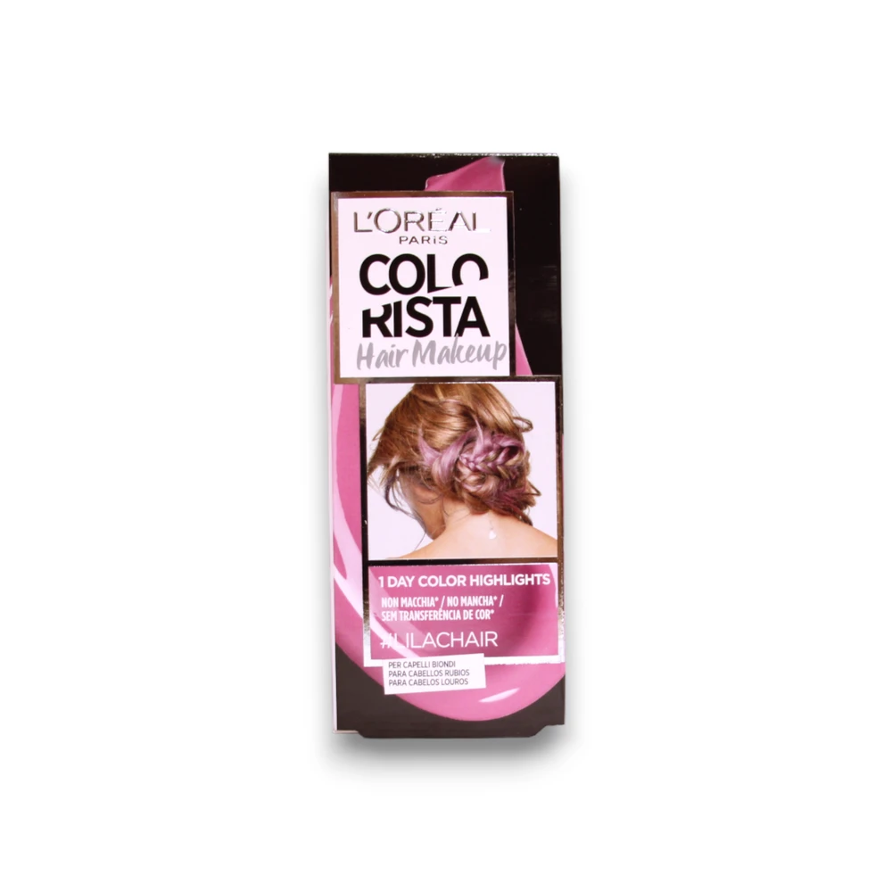 L'Oreal Paris Colorista plaukų makiažo pusiau ilgalaikiai plaukų dažai #LILACHAIR, 30 ml