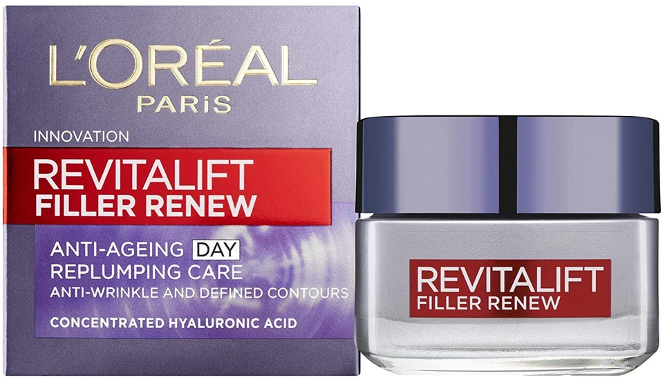 L'Oreal Paris Revitalift Filler Anti-Ageing Kreminis For Face, 50 ml