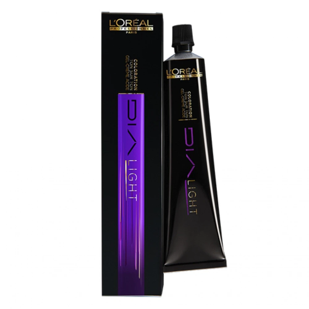 L'Oreal Professionnel Dia Light Ammonia-Free Semi-Permanent Hair Dye 7.43 Golden Coppery Skirtas šviesiems plaukams, 50 ml