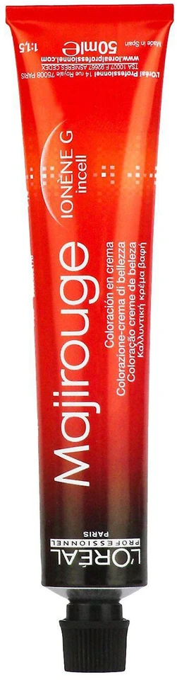 L'Oreal Professionnel Majirouge nuolatiniai plaukų dažai C 5.20 šviesiai itin bordo rudi, 50 ml