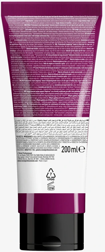 Kremas garbanoms L'oreal Professionnel Curl Expression ilgalaikis intensyvus drėkinamasis kremas 200 ml