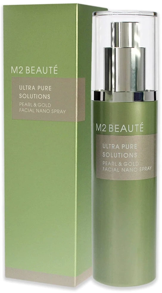 M2 Beauté Ultra Pure Solutions Pearl - Gold veido nano purškalas 75ml