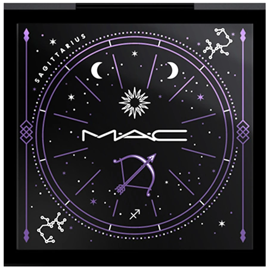 MAC Pro Colour tuščia plastikinė makiažo paletė Sagittarius su 4 skylutėmis