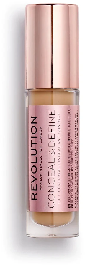 Makeup Revolution Conceal & Define korekcinis skystis makiažui C 12, 4 g