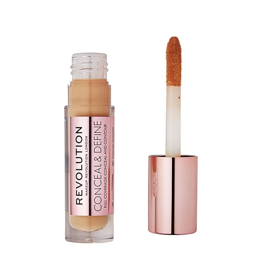 Makeup Revolution Conceal & Define korekcinis skystis makiažui C 12, 4 g