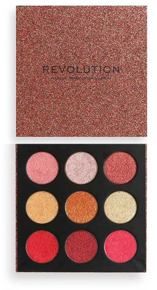 „Makeup Revolution Euphoric Foil Palette“ akių šešėlių paletė „House Of Fun“, 25 g