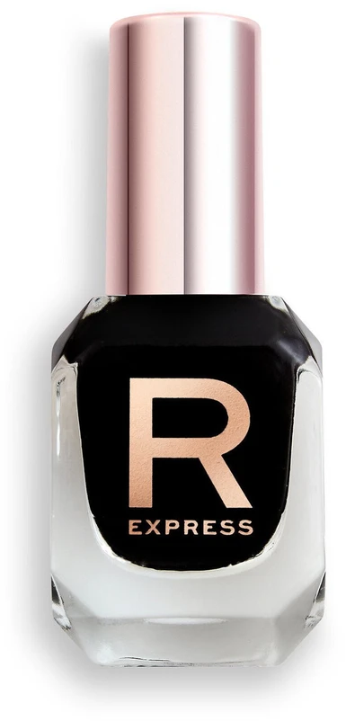 Makeup Revolution Express Nagų lakas Midnight Juodas, 10 ml