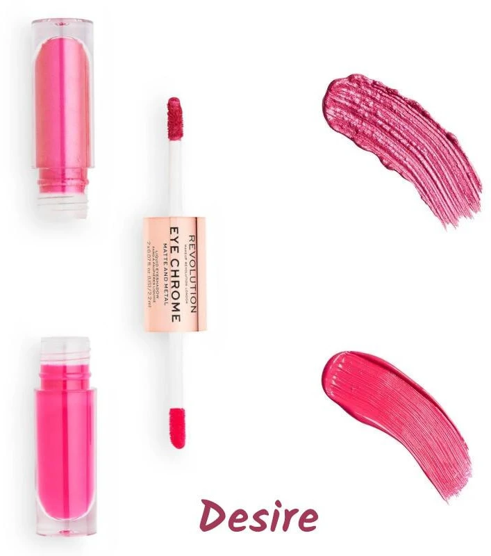 „Makeup Revolution Eye Chrome“ skystas skaistalas „Desire“ 2,2 ml