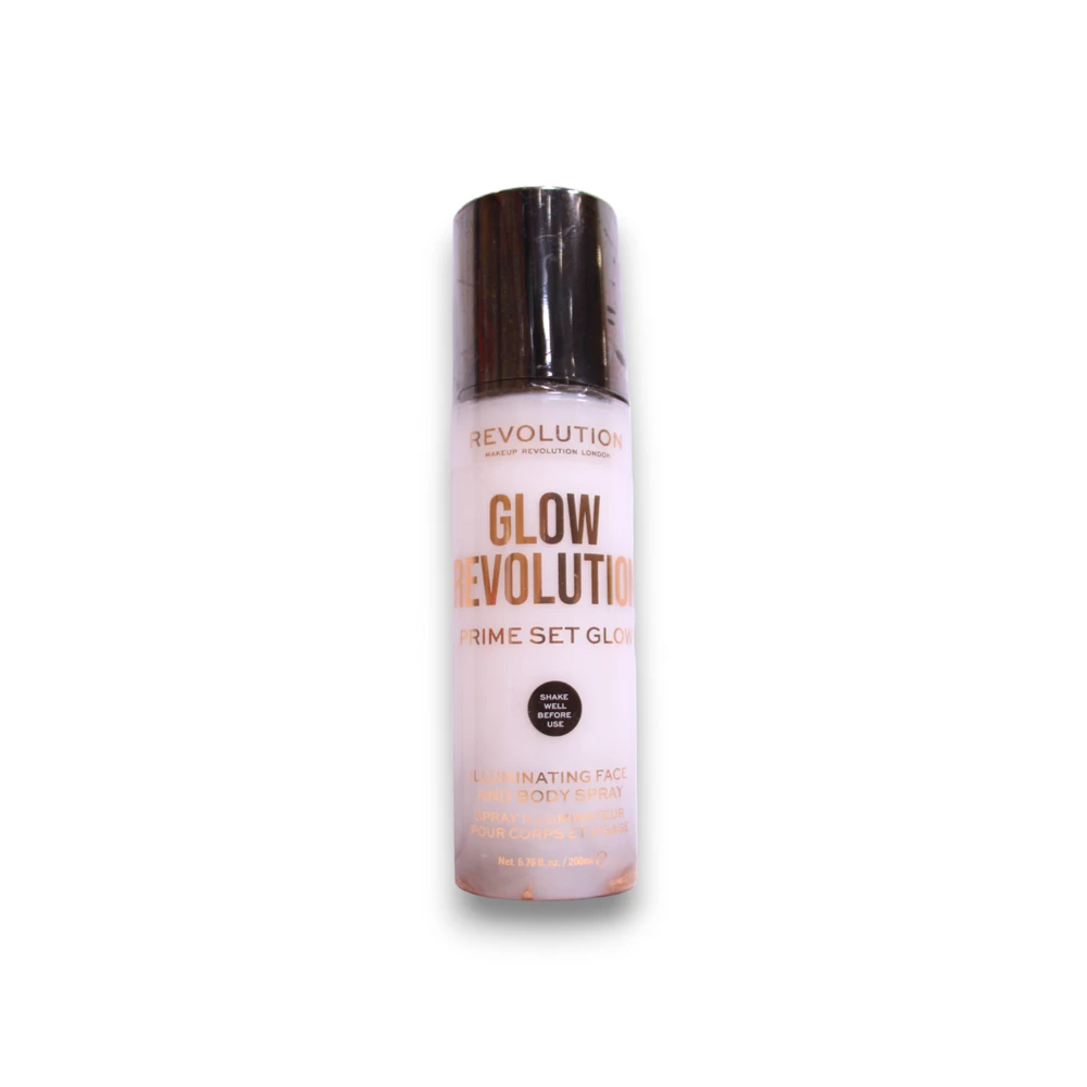 Makeup Revolution, Glow Revolution, Veganiškas, Švytėjimo suteikiantis, Purškiklis, Veidui - Kūnui, 200 ml