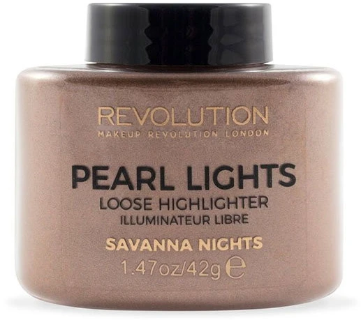 „Makeup Revolution Pearl Lights“ birūs šviesą atspindintys milteliai, „Savannah Nights“, 25 g
