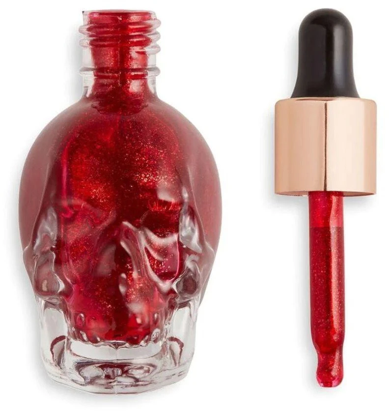 „Makeup Revolution Skull Edition“ skystas šviestuvas „Crature Blood of My Enemies“, 13 ml