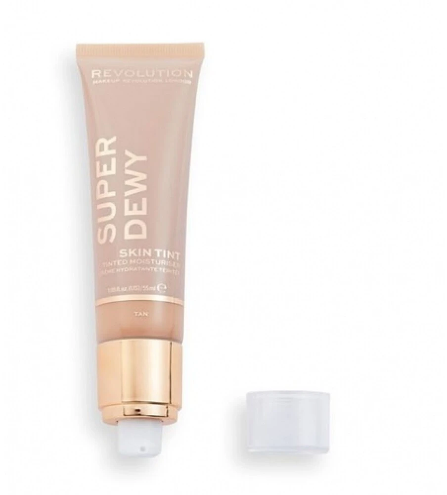 „Makeup Revolution Superdewy“ tonuotas drėkinamasis kremas su įdegiu, 55 ml