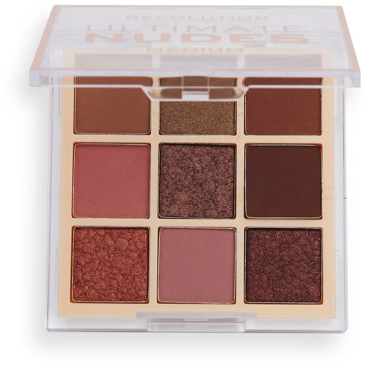 „Makeup Revolution Ultimate Nudes“ akių šešėlių paletė, vidutinė, 8,1 g