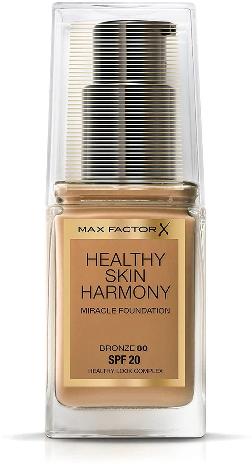 „Max Factor Healthy Skin Harmony“ skystas makiažo pagrindas, 80 bronzinė SPF 20, 30 ml