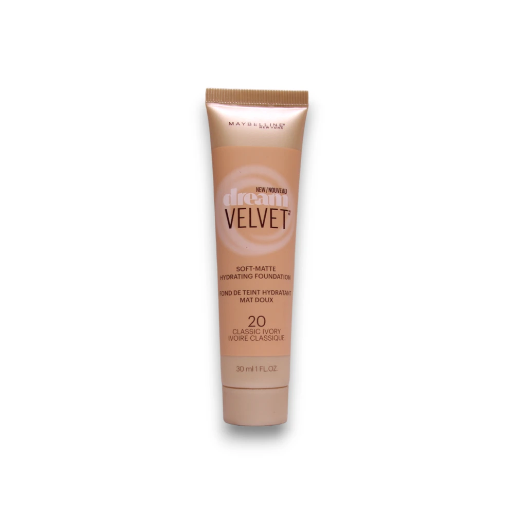 „Maybelline Dream Velvet Soft Matte Kreminis“ makiažo pagrindas, 20 Classic Ivory, 30 ml