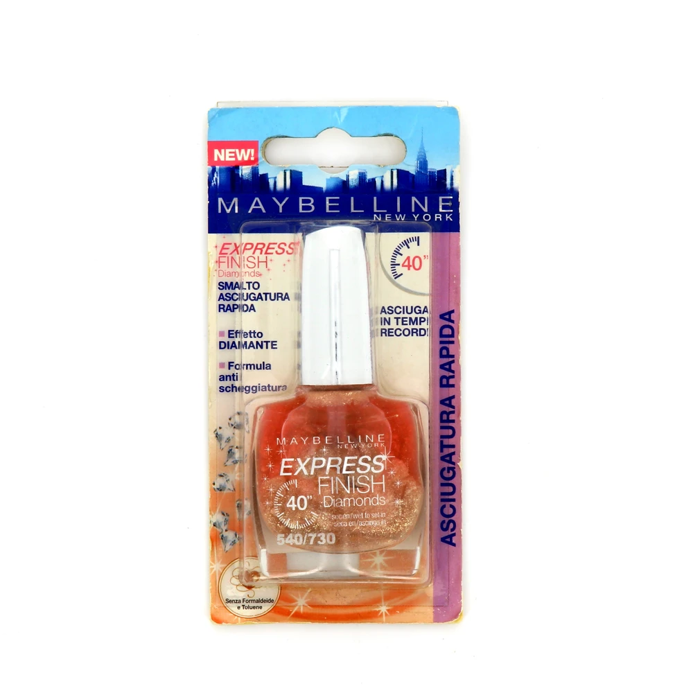 Maybelline, Express Finish 40 Sec. Diamonds, Nagų lakas, Nr. 540/730, 10 ml