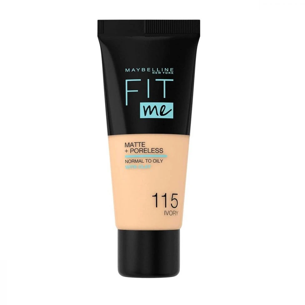 Makiažo pagrindas Maybelline Fit Me Matte+Poreless (115 Ivory) 30ml