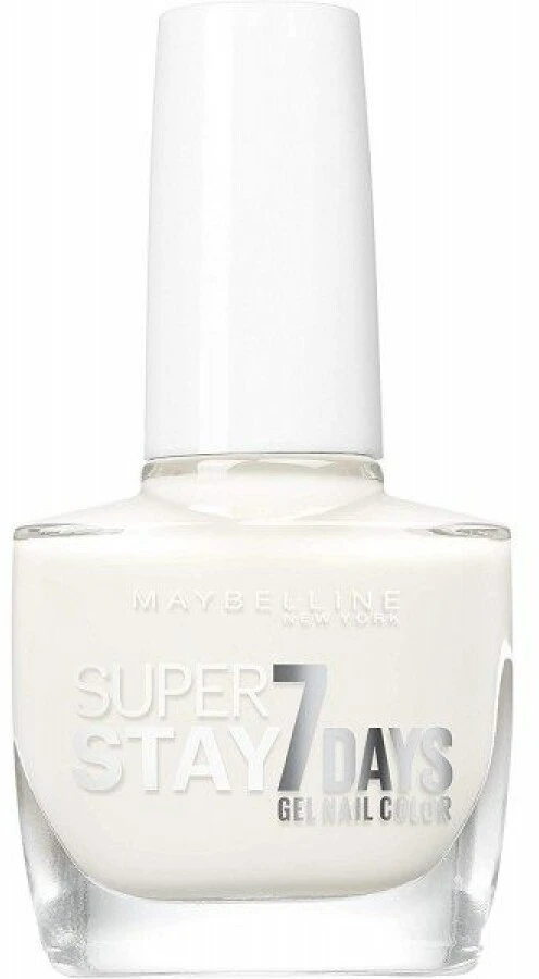 Maybelline Super Stay 7 Days spalvos korektorius Nagų lakas 071 Pur Baltas, 10 ml