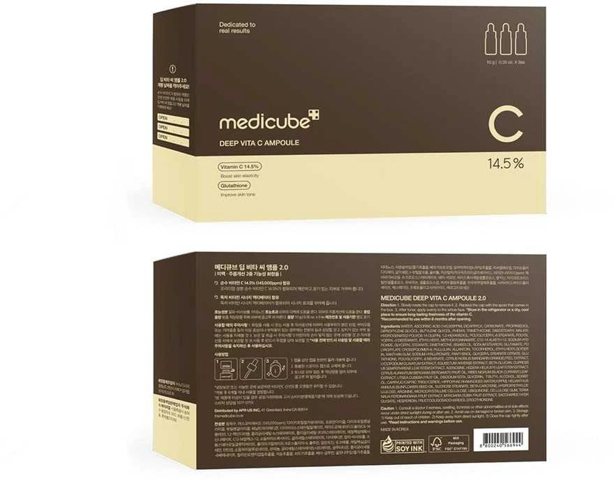 Medicube Deep Vita C Ampoule 2.0 Set veido ampulės, 3 x10 ml