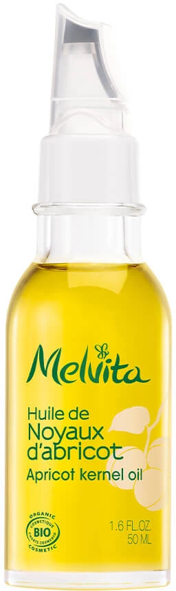Melvita, abrikosų kauliukų, ekologiškas, gaivinantis, dienos, aliejus, veidui ir kūnui, 50 ml *Testuojamasis rinkinys