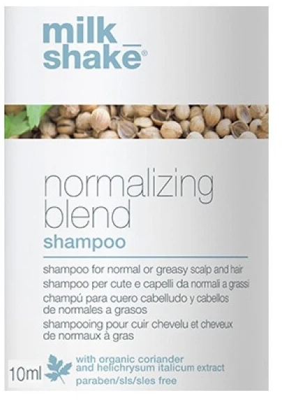 Milk Shake Pieno kokteilis normalizuojantis mišinys be SLS/SLES plaukų šampūnas valymui, 10 ml