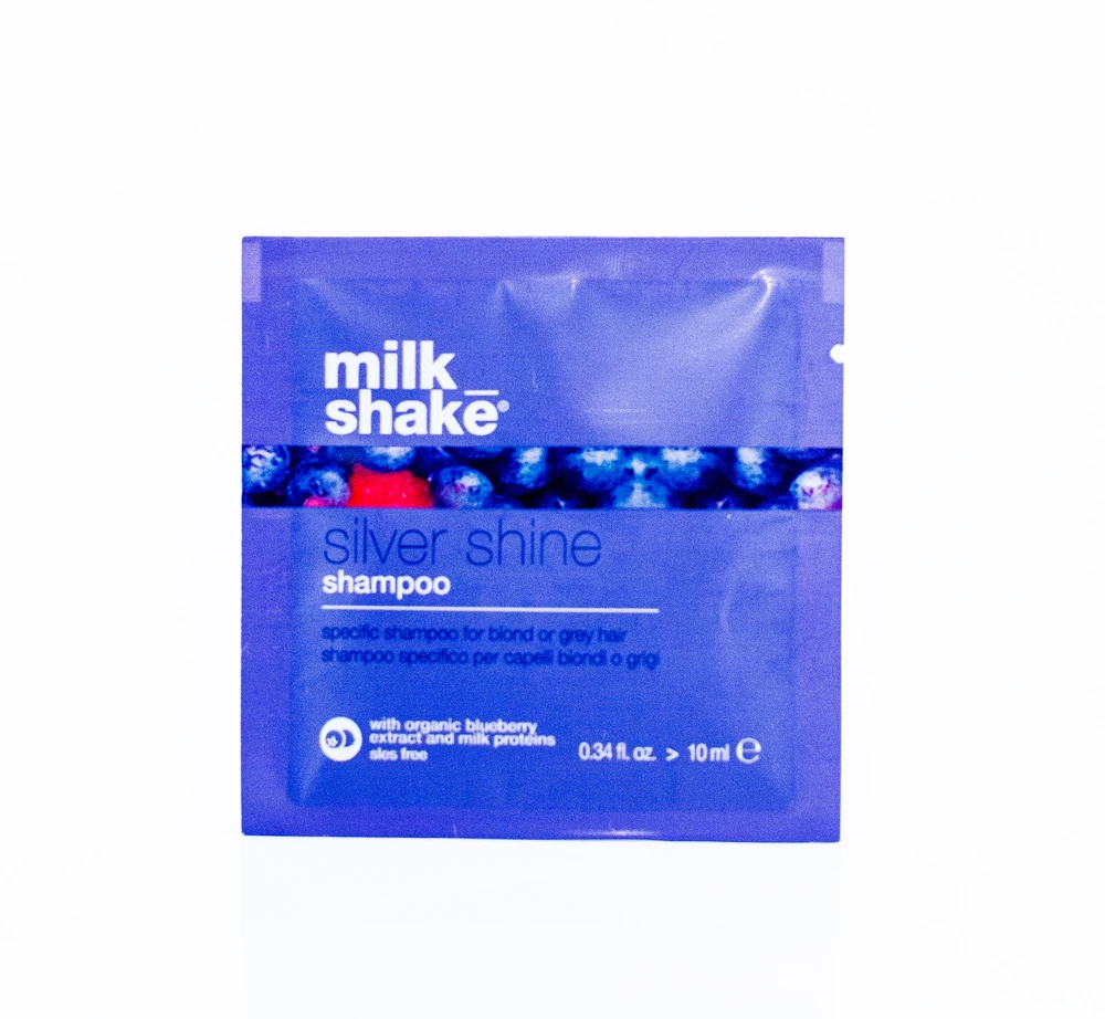 Milk Shake, Sidabrinis Shine, Hair Šampūnas, For Neutralisation Of Geltona Tones, 10 ml
