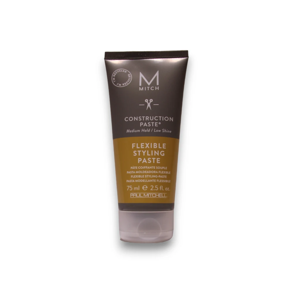 Mitch by Paul Mitchell Styling Construction plaukų formavimo pasta be parabenų, lanksčiai fiksuojantiems plaukams, 75 ml