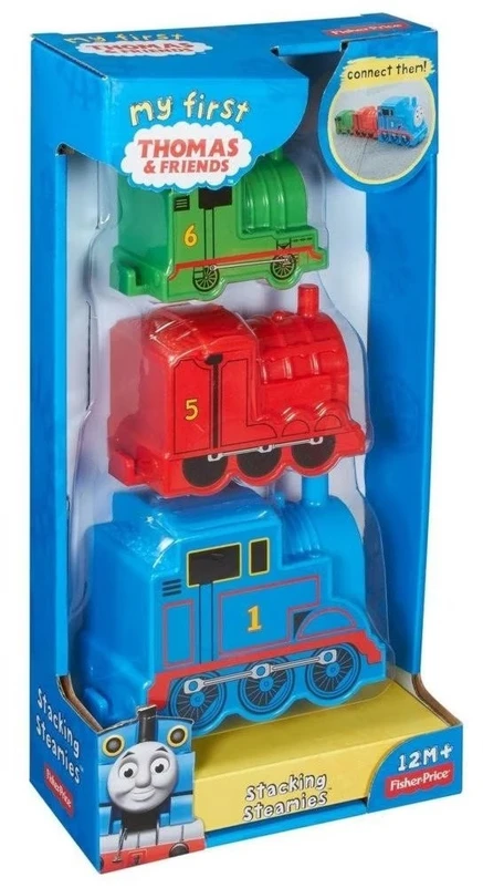 My First Thomas The Train 12+ Months Set Fisher Price: Thomas - Friends, Train, No. 1, Mėlyna + Thomas - Friends, Train, No. 5, Re