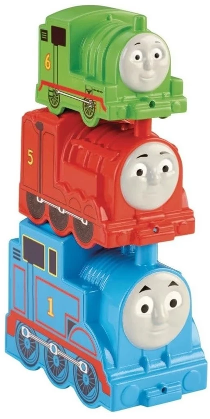 My First Thomas The Train 12+ Months Set Fisher Price: Thomas - Friends, Train, No. 1, Mėlyna + Thomas - Friends, Train, No. 5, Re