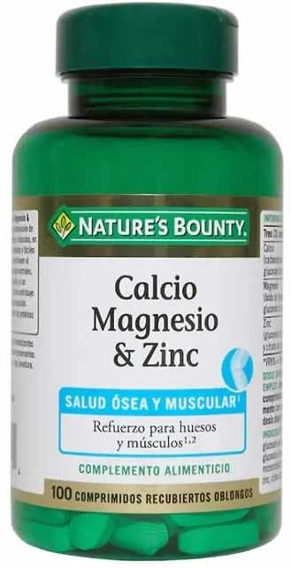 Natures Bounty Calcium Magnesium - Zinc 100 Tablets
