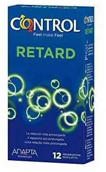 Non Stop Retard Control 12 vnt Nominal Length prezervatyvai 54mm