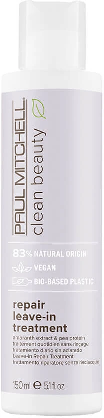 Paul Mitchell Atkuriamasis kremas pažeistiems ir lūžinėjantiems plaukams Clean Beauty ("Repair Leave-in Treatment") 150 ml