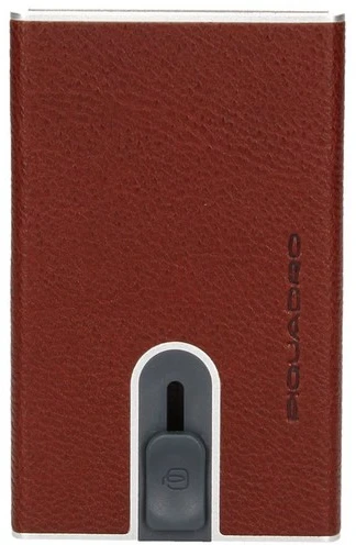 Piquadro, Piquadro, Odinis vizitinių kortelių dėklas, Burgundiško vyno spalvos, Unisex