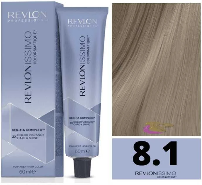 plaukų dažai Revlon Revlonissimo Colorsmetique 8,1 Šviesiai pelenų blondinė 60ml