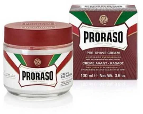 Proraso Red Line Pre-Shave Cream - Maitinantis kremas prieš skutimąsi, 100 ml