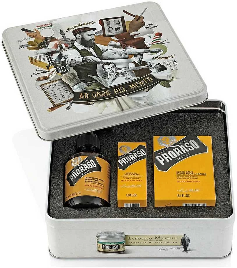 Proraso Wood & Spice Barzdos priežiūros rinkinys